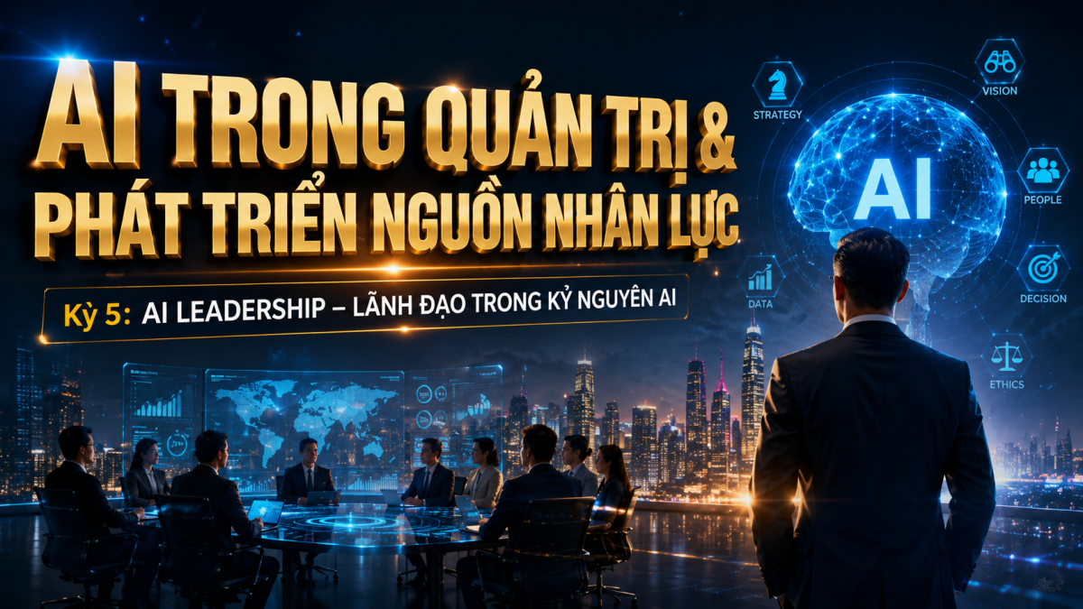 AI trong quản trị & phát triển nguồn nhân lực - Kỳ 5: AI Leadership – Lãnh Đạo Trong Kỷ Nguyên AI